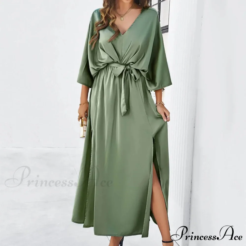 Autumn Winter Elegant Velvet Maxi Long Sleeve Pleated High Waist Female Casual Slim Fit Long Dress - Image 6