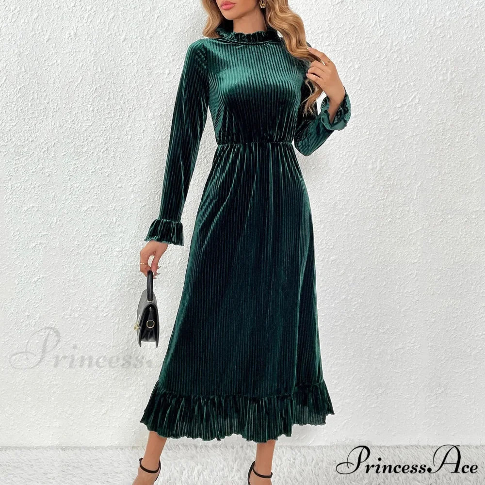 Halter Tassel Sequin Split Party V Neck Backless Cocktail Gown Prom Sexy Women's Maxi Floor Length Dress - Image 2