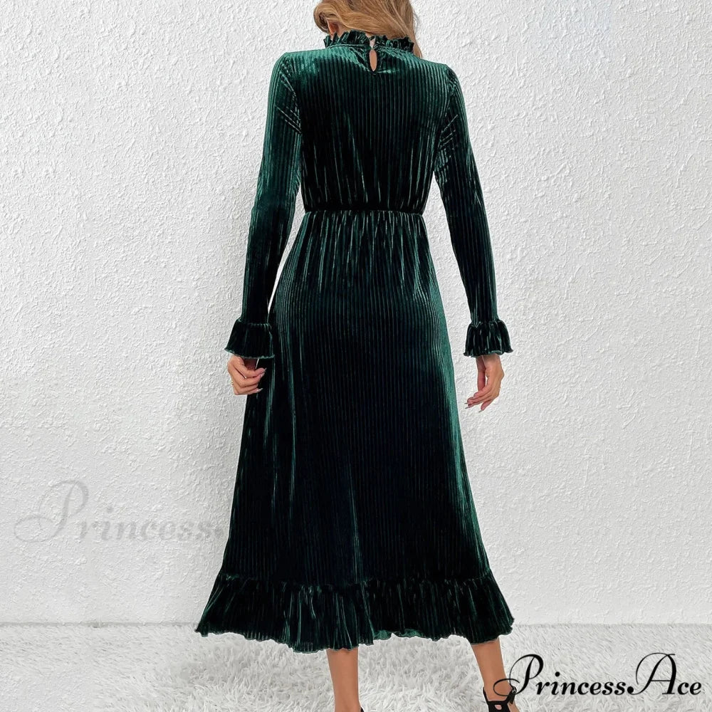 Halter Tassel Sequin Split Party V Neck Backless Cocktail Gown Prom Sexy Women's Maxi Floor Length Dress - Image 4