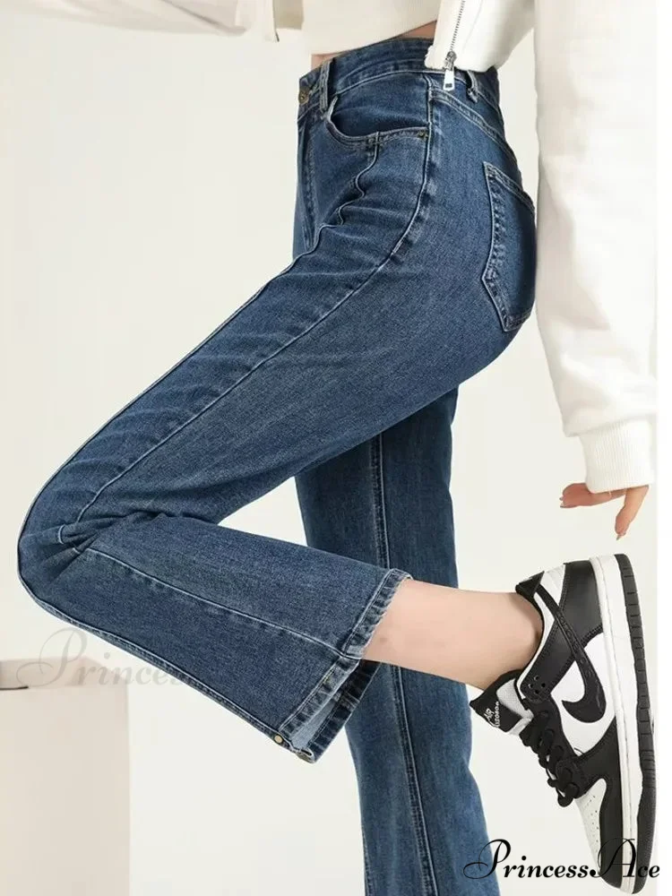 Teenagers Y2k Flare Fashion Autumn Baggy Vintage Harajuku Jean - Image 3
