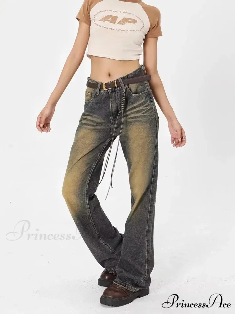 Wash Made Old Blue Micro Flared Retro Trendy Jean - Image 2