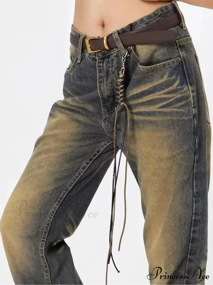 Wash Made Old Blue Micro Flared Retro Trendy Jean - Image 6