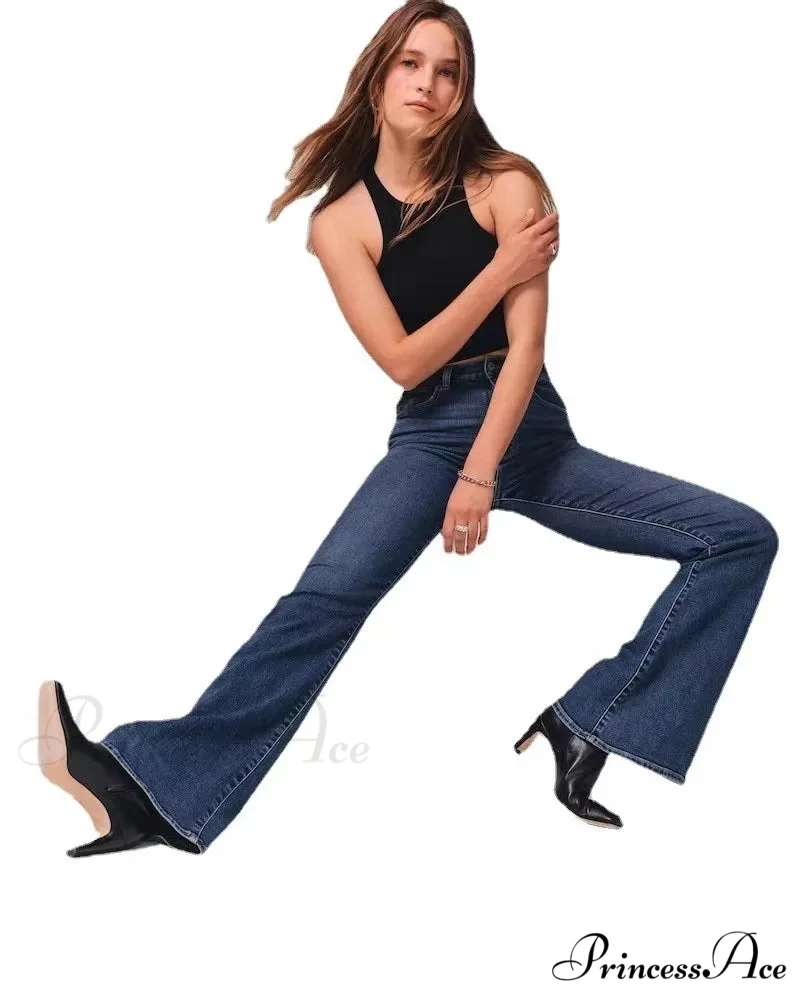 Stretch High Waist Slimming Skinny Flare Women's Casual Fashion Slim fit Small Summer 2024 New Jean - Image 4