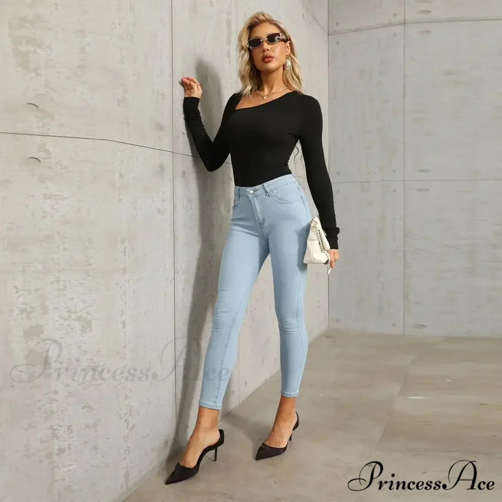 Stretch Skinny Women's High Waisted Sexy Streetwears Pencil Fashion Elastici Denim Slim Casual Jean - Image 2