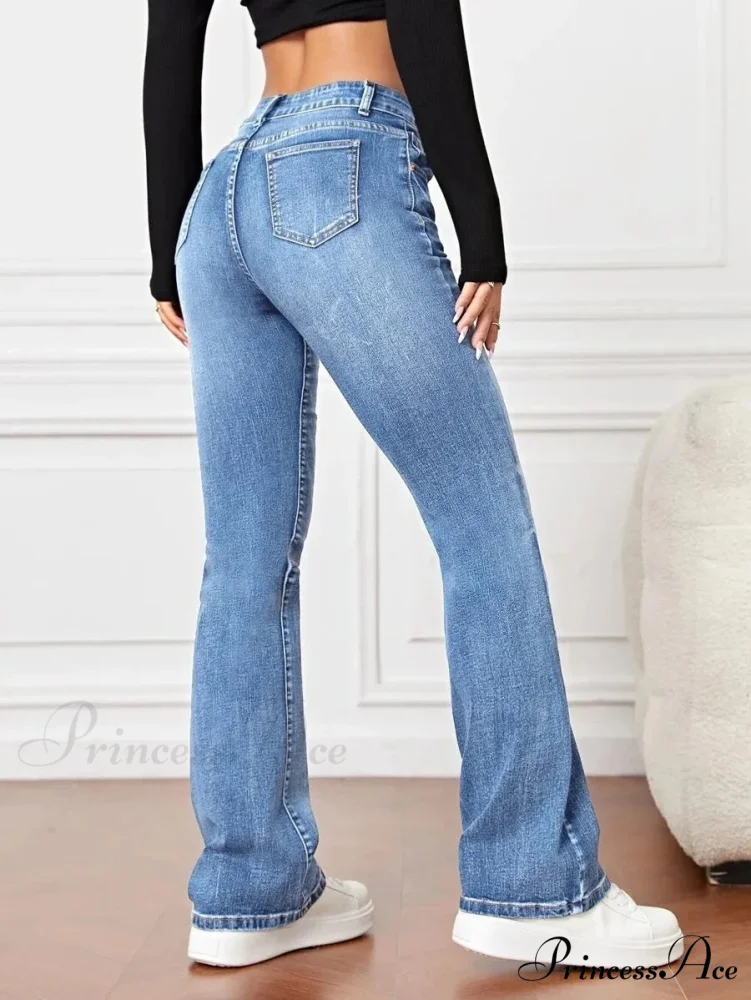 2024 Fall Fashion Stretch Denim High Waist Casual For Women Female Clothing S-2XL Drop Shipping Jean - Image 2
