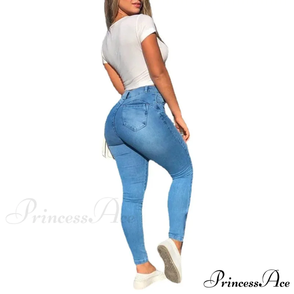 2024 New High Waist Women Streetwear Sexy Stretch Plus Size Denim Fashion Elastici Slim Women Jean - Image 4