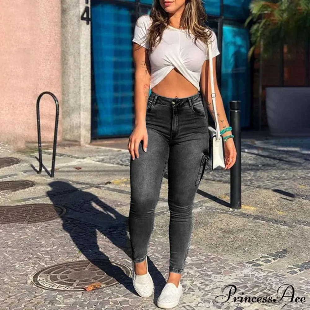 2024 New High Waist Women Streetwear Sexy Stretch Plus Size Denim Fashion Elastici Slim Women Jean - Image 5