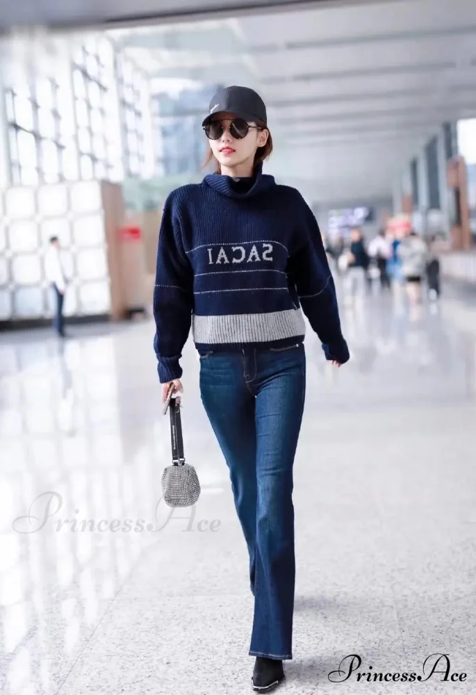FD High Quality Stretch Slim Flare Women's 2024 New Autumn and Winter High Waist Denim Jean - Image 2
