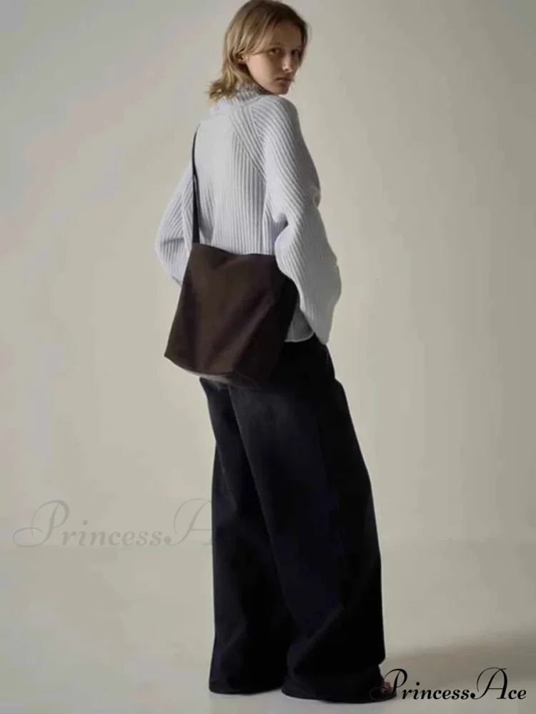 Spring Fall New High-waisted Wide-leg High Quality Long Baggy Y2K Jean - Image 5