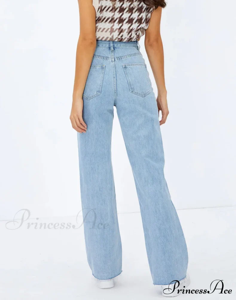 2024 New Casual For Women High Waist Loose Denim Straight Leg Fashion Street Female Jean - Image 2