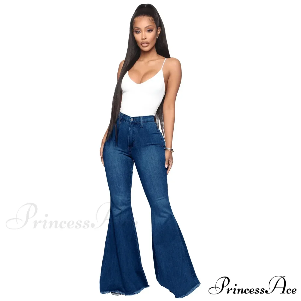 Stretch Slim Flare for Women Pink Bell Bottom 2024 High Waist Skinny Boot-cut Denim Woman Jean - Image 5