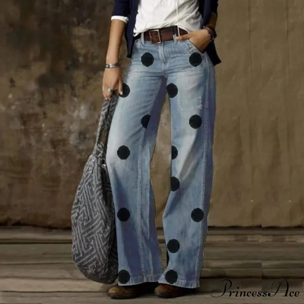 Vintage Style Loose Wide Leg Harajuku Streetwear Straight Denim Fashionable Jean - Image 5