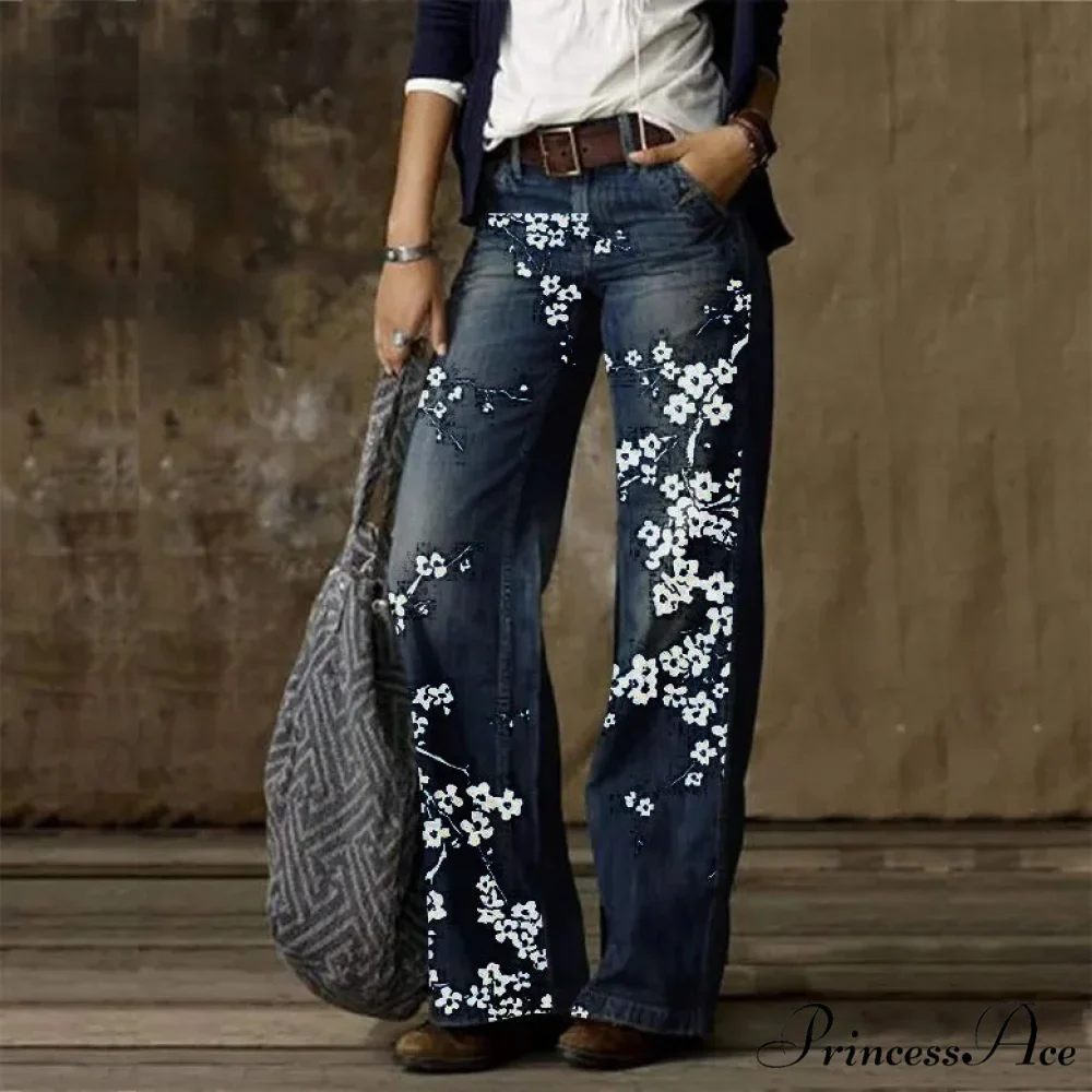 Vintage Style Loose Wide Leg Harajuku Streetwear Straight Denim Fashionable Jean - Image 6