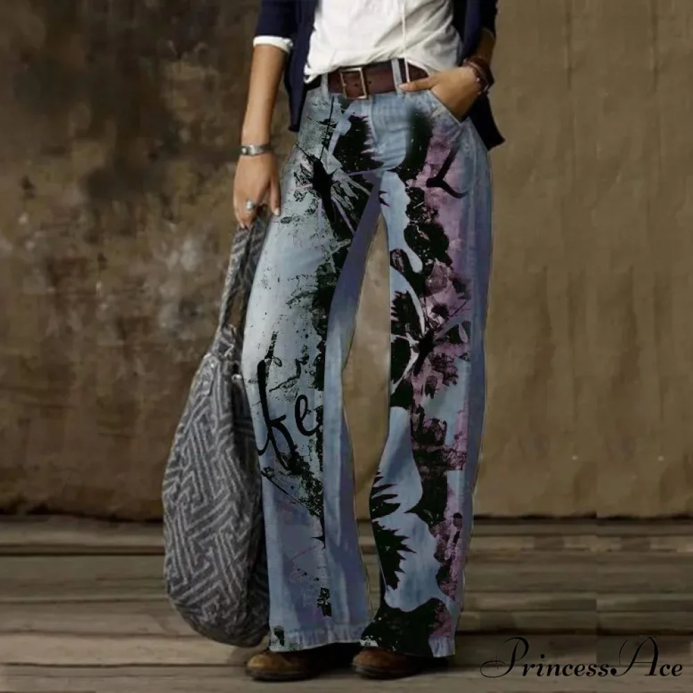 Vintage Style Loose Wide Leg Harajuku Streetwear Straight Denim Fashionable Jean - Image 8