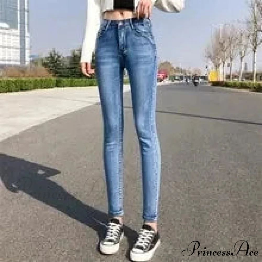 Quality Stretch Skinny Slim Fit Y2K Ripped Tight Denim Jean - Image 3
