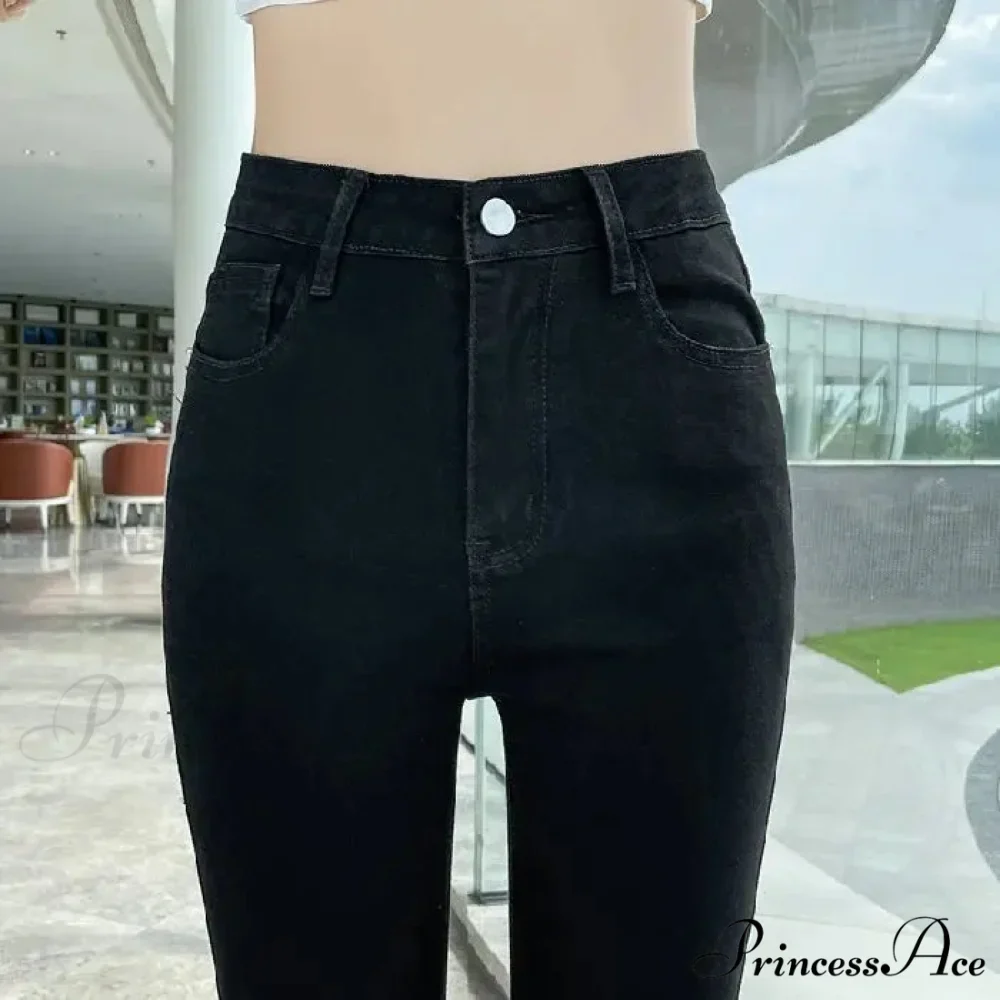 Quality Stretch Skinny Slim Fit Y2K Ripped Tight Denim Jean - Image 6