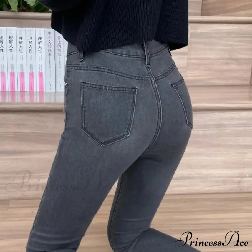 Quality Stretch Skinny Slim Fit Y2K Ripped Tight Denim Jean - Image 7