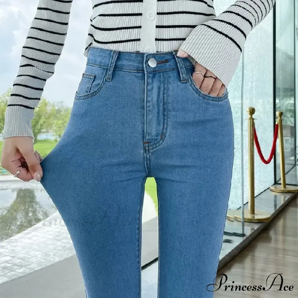 Quality Stretch Skinny Slim Fit Y2K Ripped Tight Denim Jean - Image 9