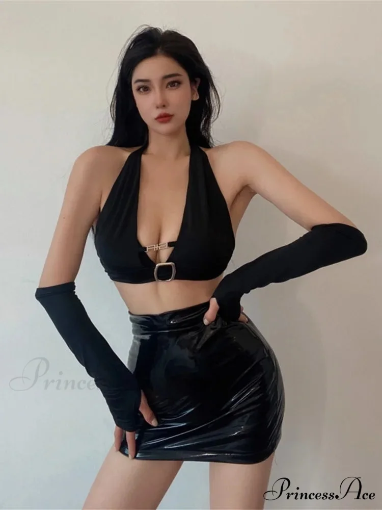 Autumn Winter Sweet Sexy Tight Reflective High Waist Warm Fashion Skirt - Image 6