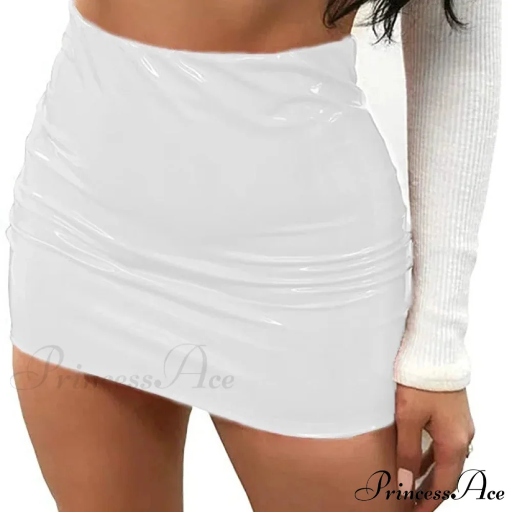Autumn Winter Sweet Sexy Tight Reflective High Waist Warm Fashion Skirt - Image 8