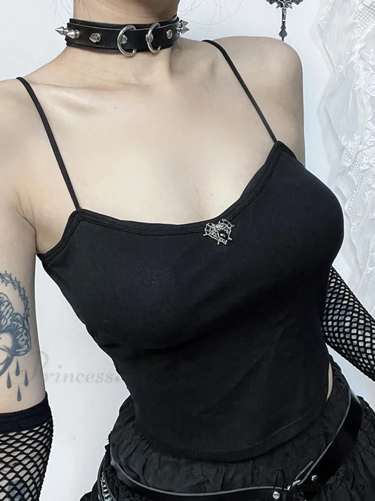 Gothic Dark Stylish Summer Personalized Trendy Unique Chic Crop Top - Image 3