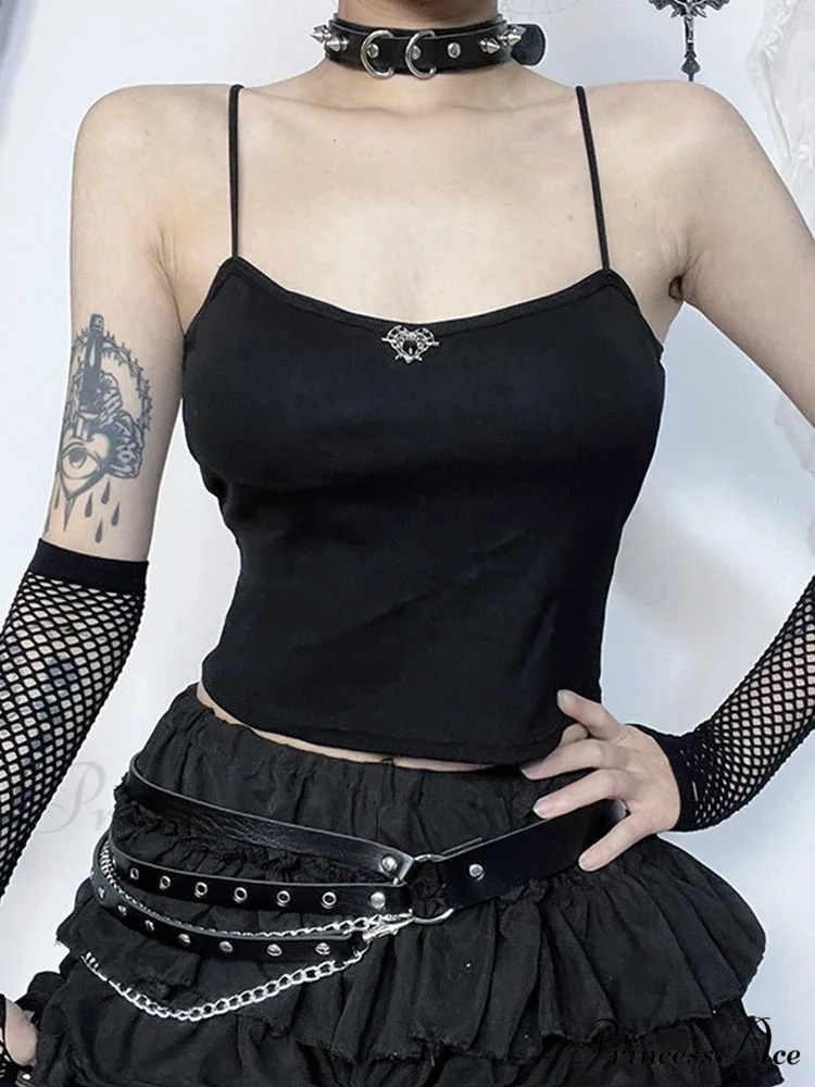 Gothic Dark Stylish Summer Personalized Trendy Unique Chic Crop Top - Image 5