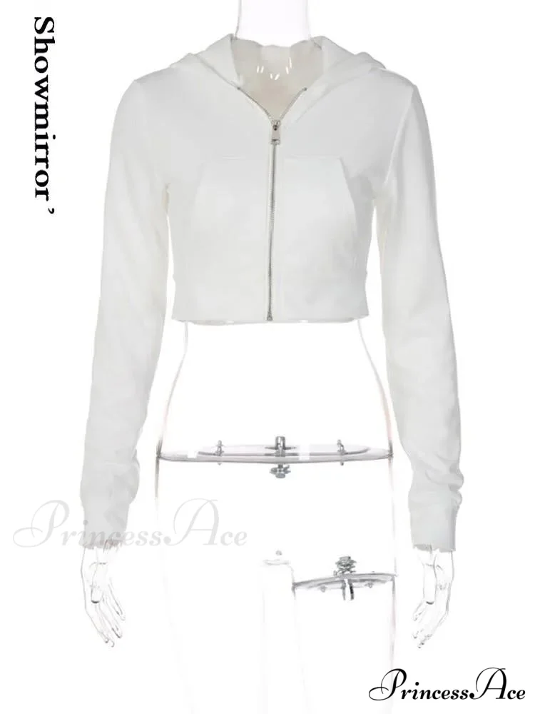 Vintage Stylish Basic Zipper Hooded Hoodie - Image 5