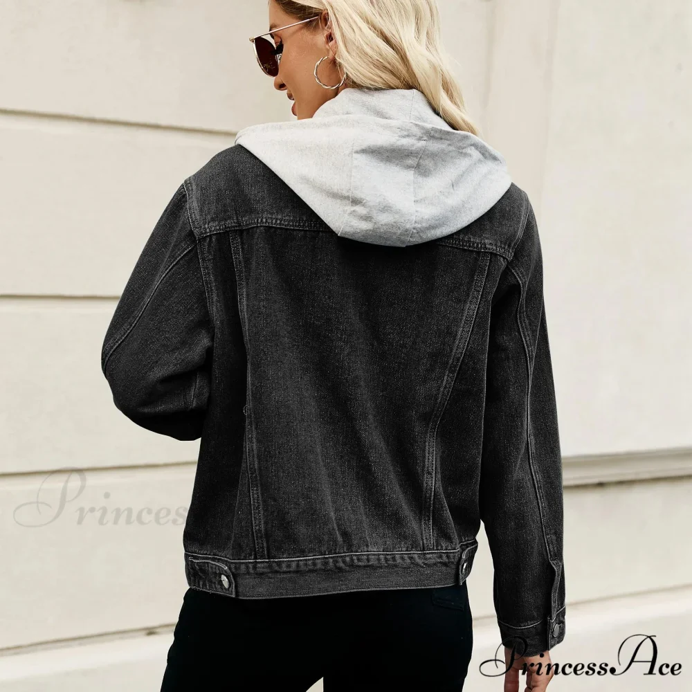 Spring Summer European American Style Short Hooded Long-sleeved Casual Jacket - Image 9