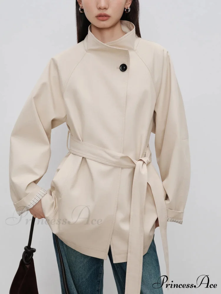 Autumn Extra Long Flowy Oversized Casual Belt Double Breasted Loose Korean Fashion 2024 Stylish Coat - Image 3