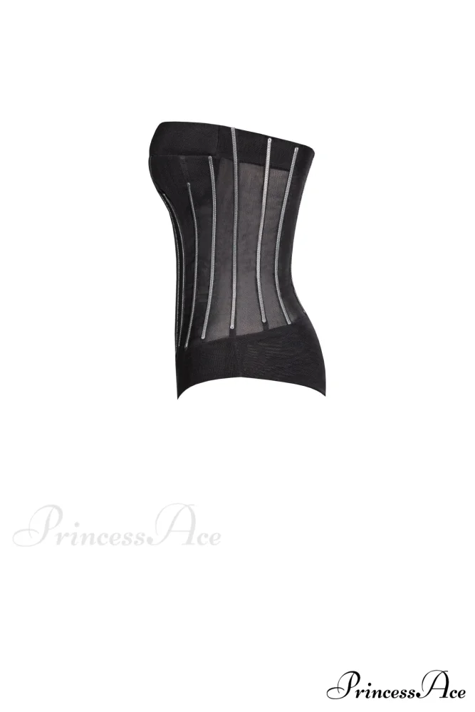 Crystal-Covered Fabulous Stylish Black Maxi Dress - Image 9