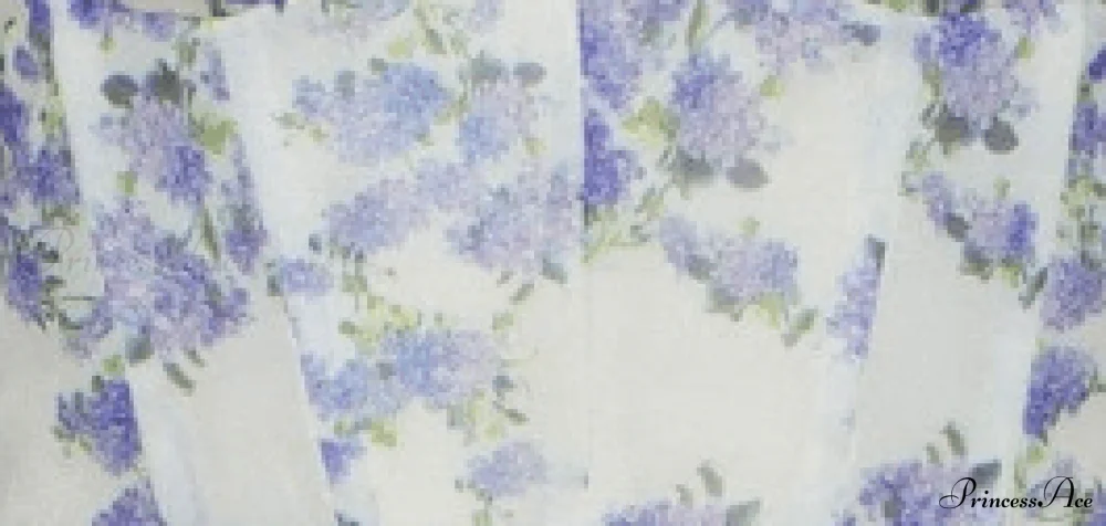 Blue Hydrangea Tender Charming Tie-Strap Maxi Dress - Image 8