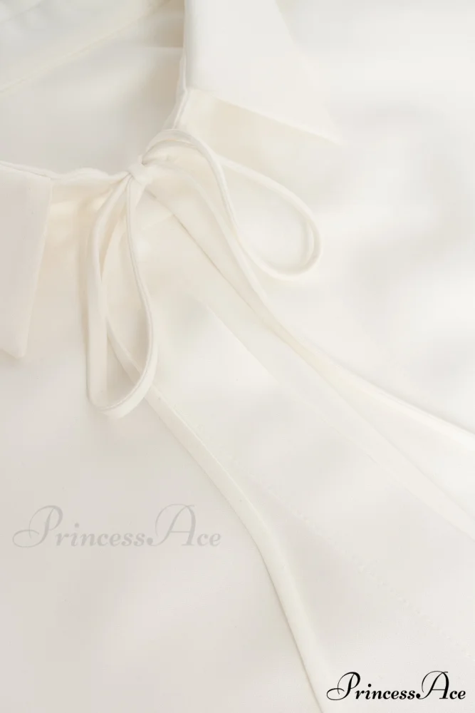 Elegant 3-Piece Set With White Silk Blouse, White Sophisticated Mini Skirt, And Black Crepe Maxi Skirt, Xo Xo - Image 14