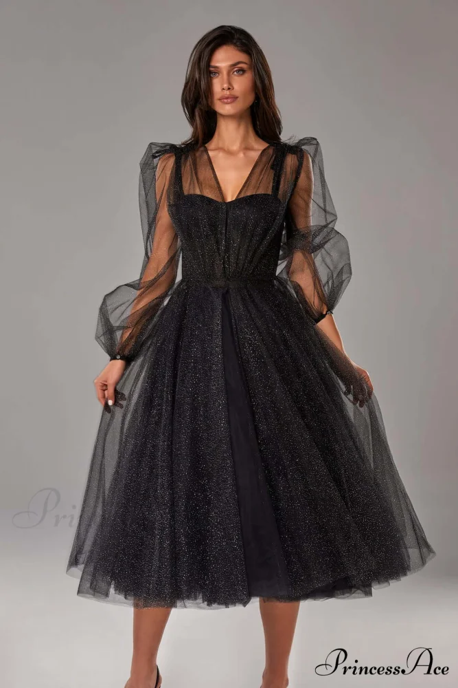 Combination Sparkly Stylish Tulle Dress - Image 2