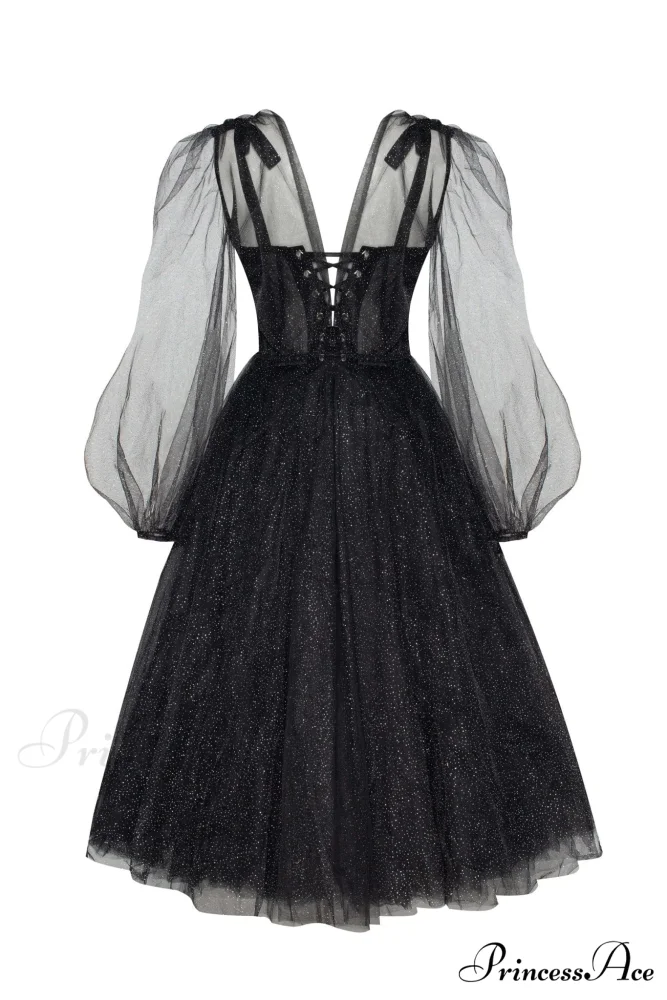 Combination Sparkly Stylish Tulle Dress - Image 3