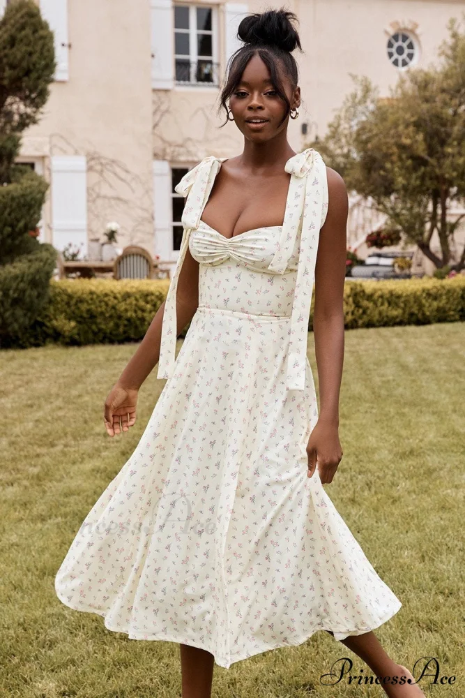 Fleur de Paris Charming Floral Split Midi Dress - Image 12