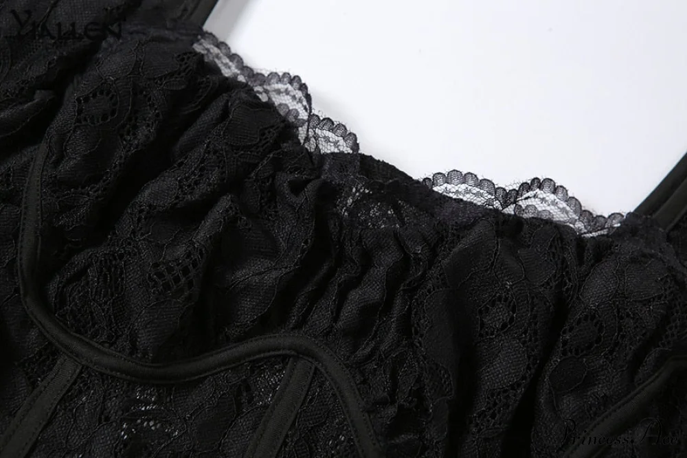 Delilah Sexy Lace Charming Split Maxi Dress - Image 13
