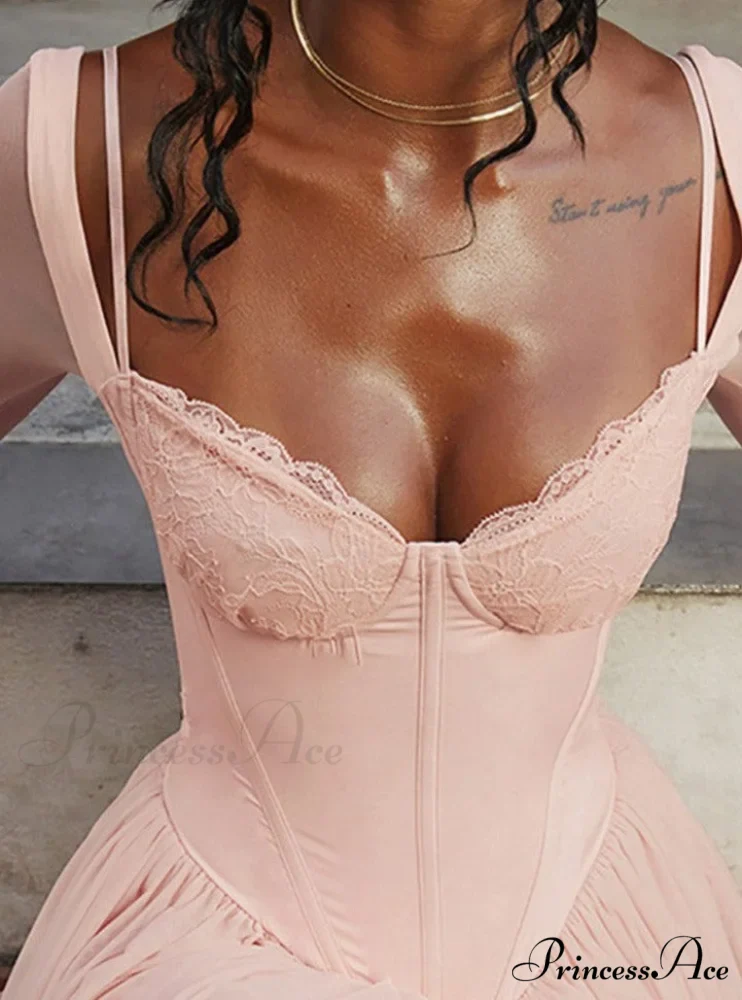 Bombshell Long Sleeve Bustier Graceful Corset Frill Mini Dress - Image 7