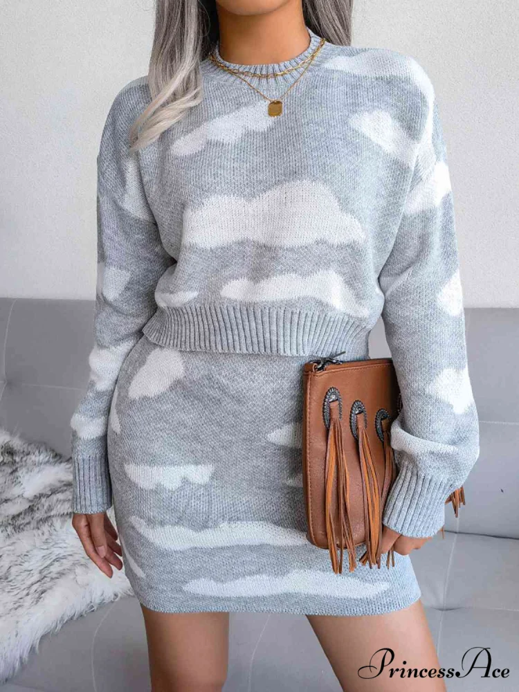 Cloud-Kissed Dreams Stylish Knitted Two-Piece Set - Image 7