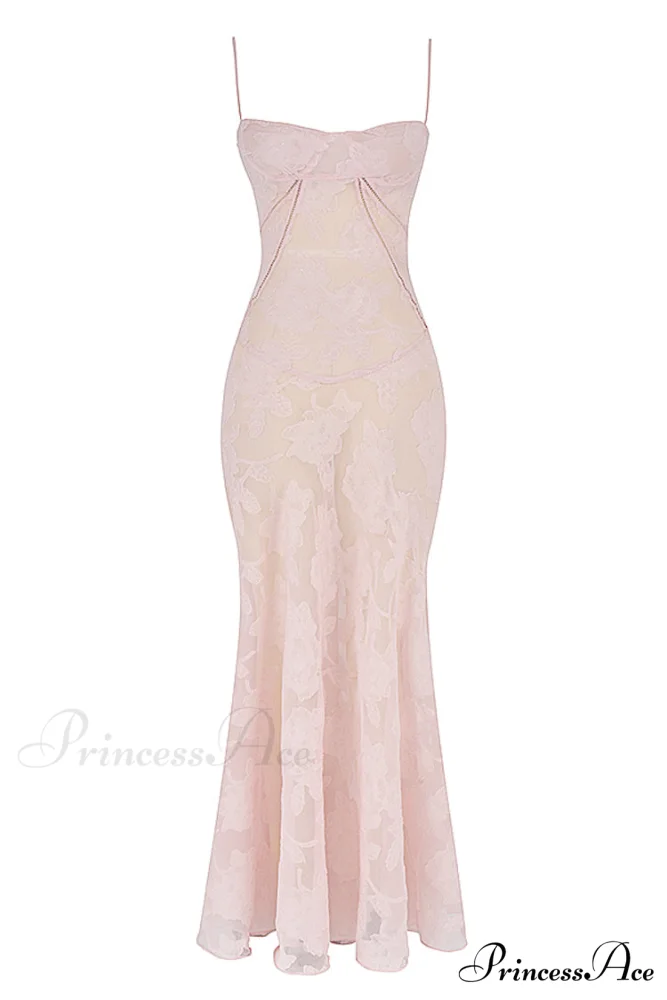 Blush of Elegance Charming Lace Maxi Dress - Image 12