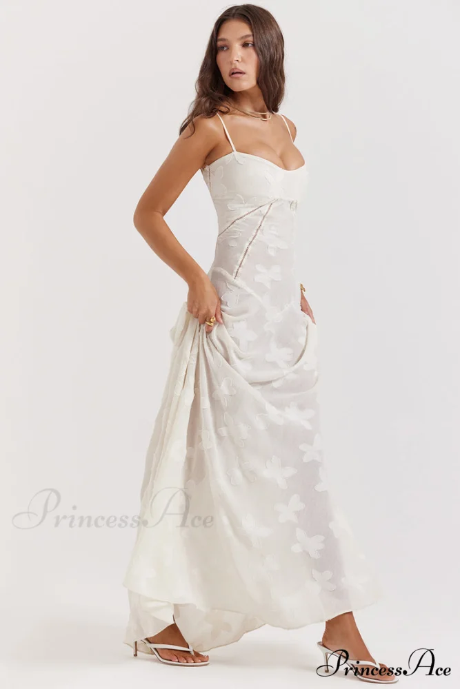 Blush of Elegance Charming Lace Maxi Dress - Image 3