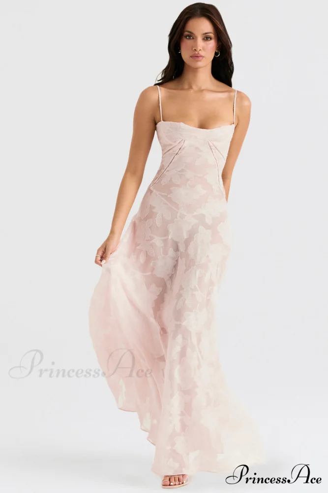 Blush of Elegance Charming Lace Maxi Dress - Image 32