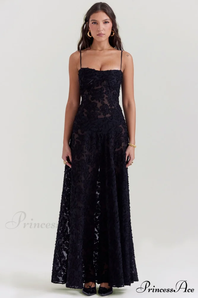 Blush of Elegance Charming Lace Maxi Dress - Image 36