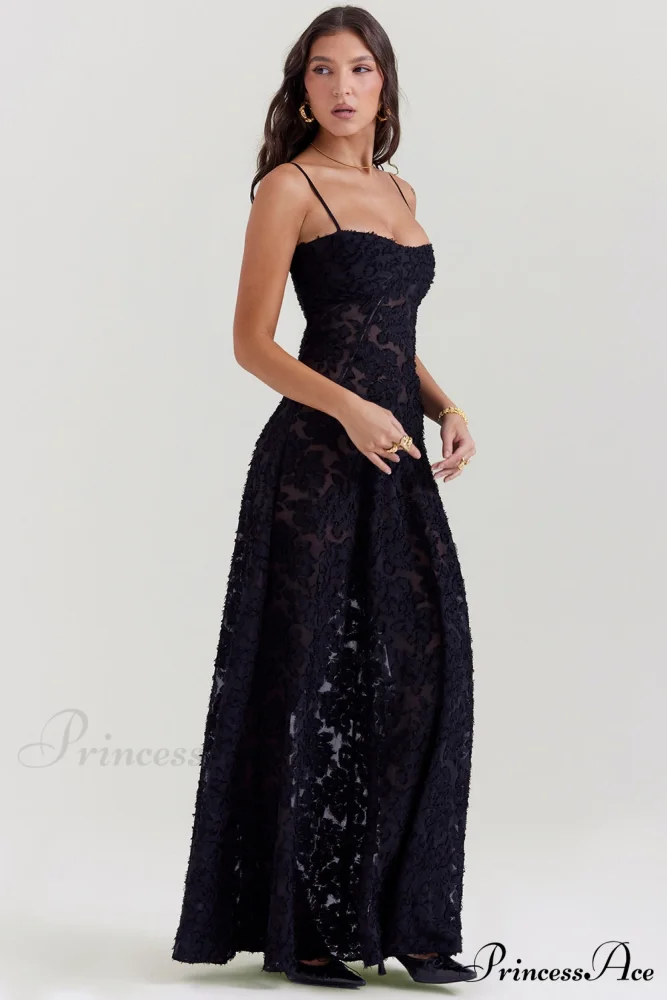 Blush of Elegance Charming Lace Maxi Dress - Image 37