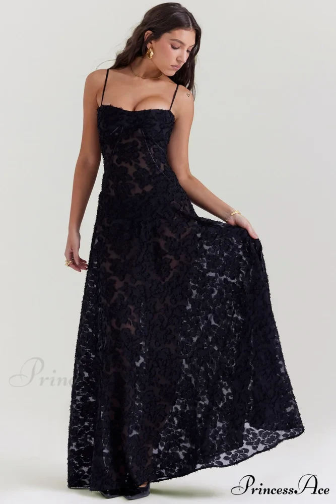 Blush of Elegance Charming Lace Maxi Dress - Image 38