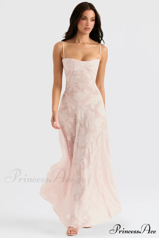 Blush of Elegance Charming Lace Maxi Dress - Image 6