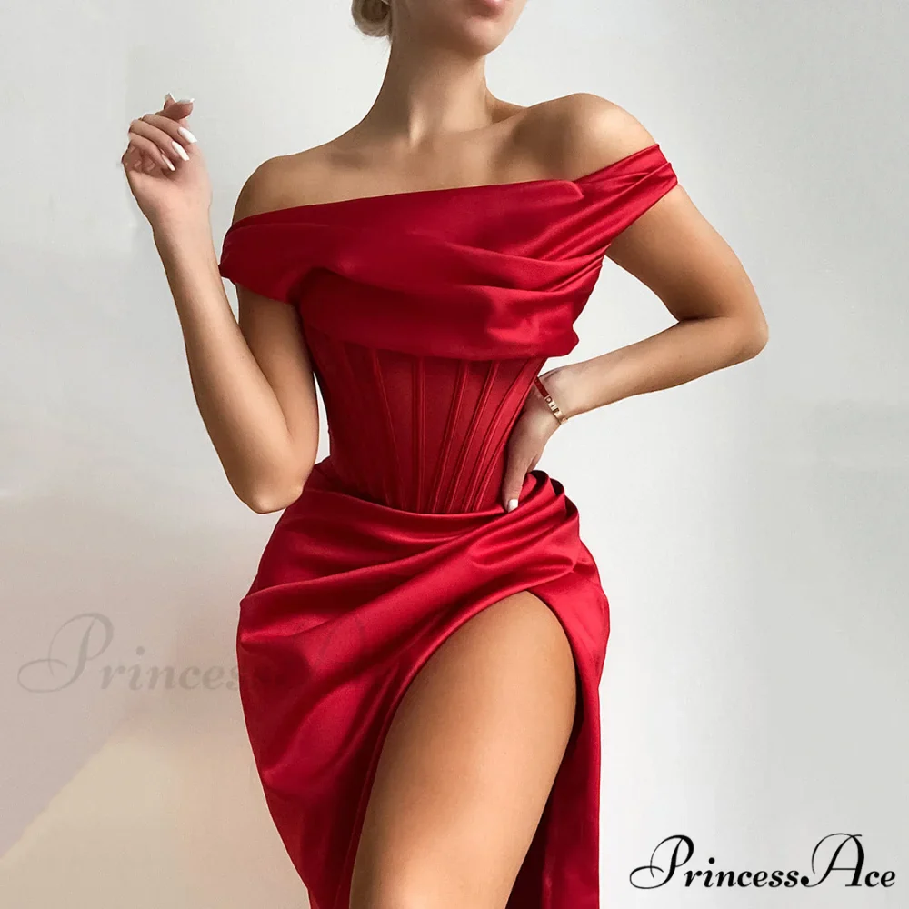Draped Diva One-Shoulder Charming Corset Bodycon Midi Dress - Image 12