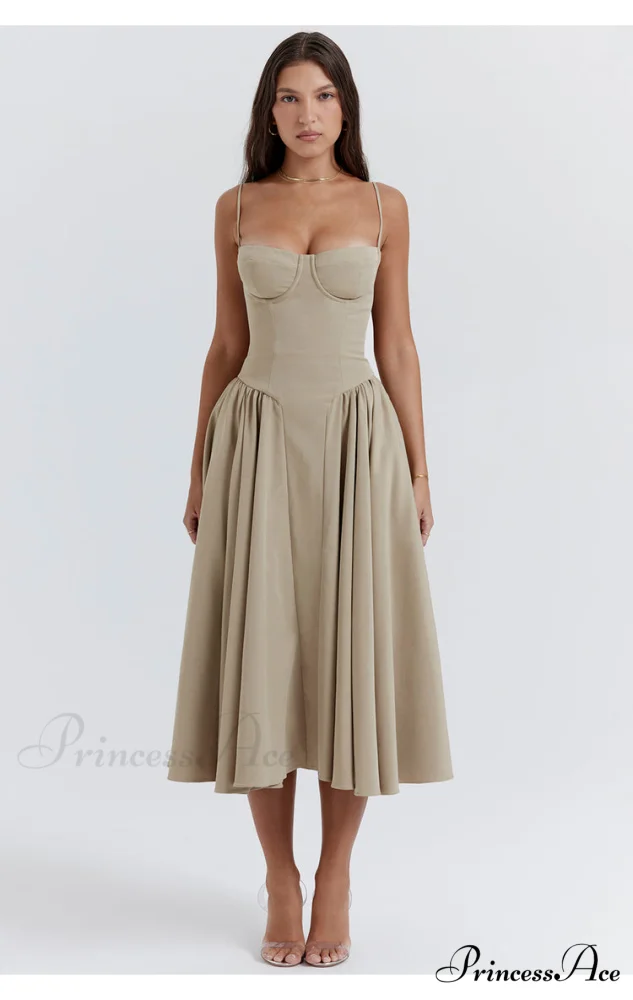 Aurora Midi/Maxi Stylish Bustier Corset Dress - Image 13
