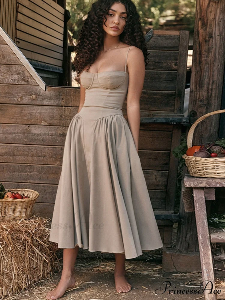 Aurora Midi/Maxi Stylish Bustier Corset Dress - Image 3