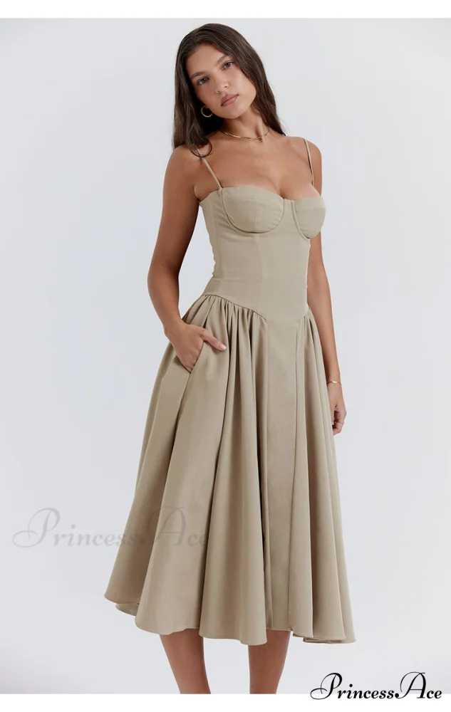 Aurora Midi/Maxi Stylish Bustier Corset Dress - Image 4