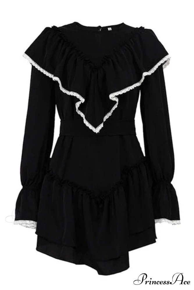 Diva Darling Ruffled Charming Flare Sleeve Mini Dress - Image 4